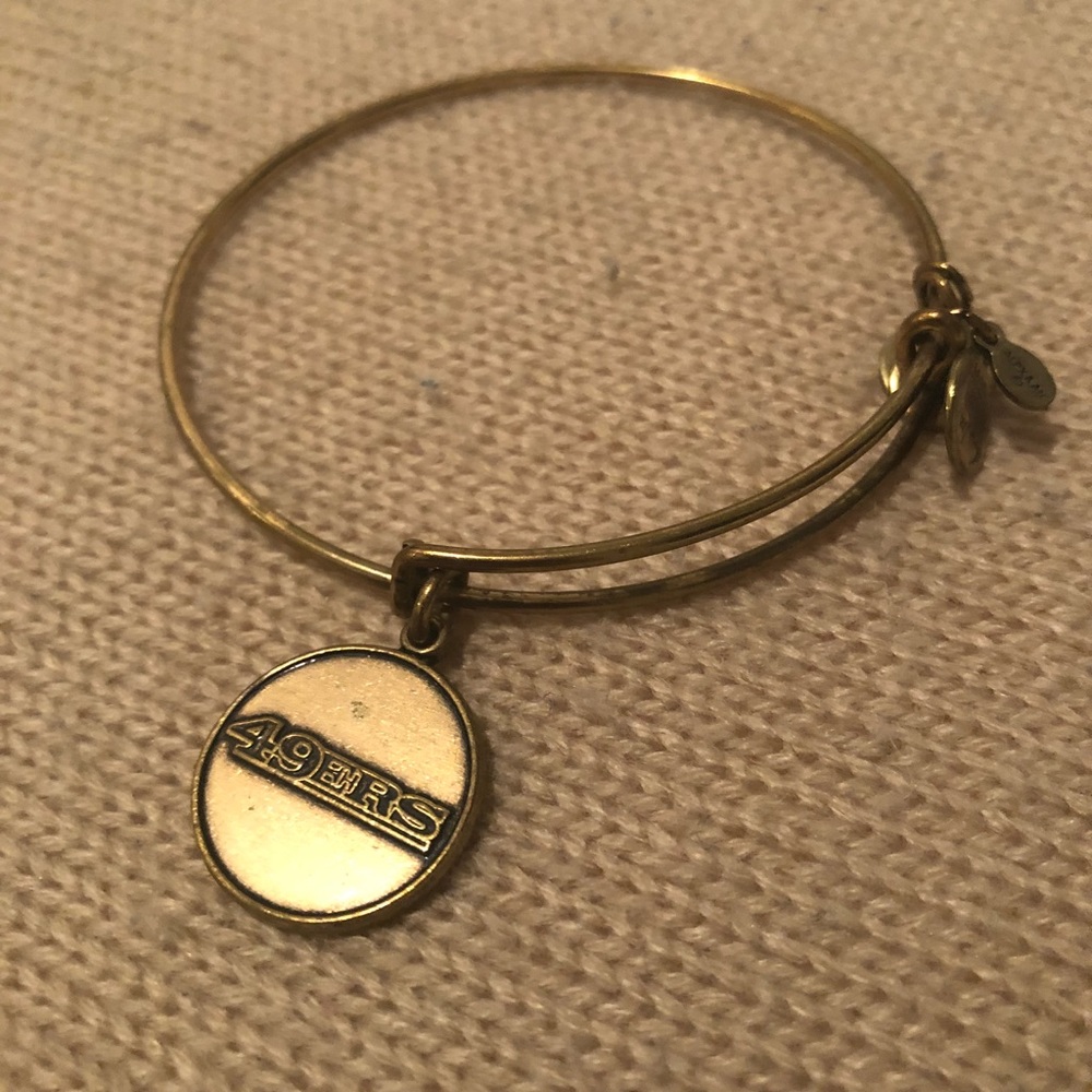 Alex & Ani 49ers charm bracelet